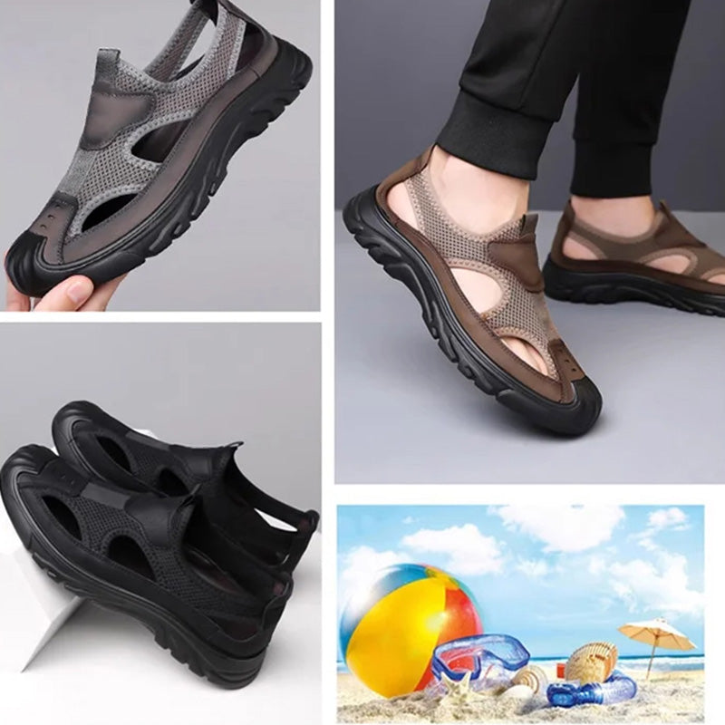 📊 Über 200.000 Verkäufe – Dankeschön mit 50% Rabatt! Leichte, rutschfeste Outdoor-Wanderschuhe für Männer mit geschlossener Spitze