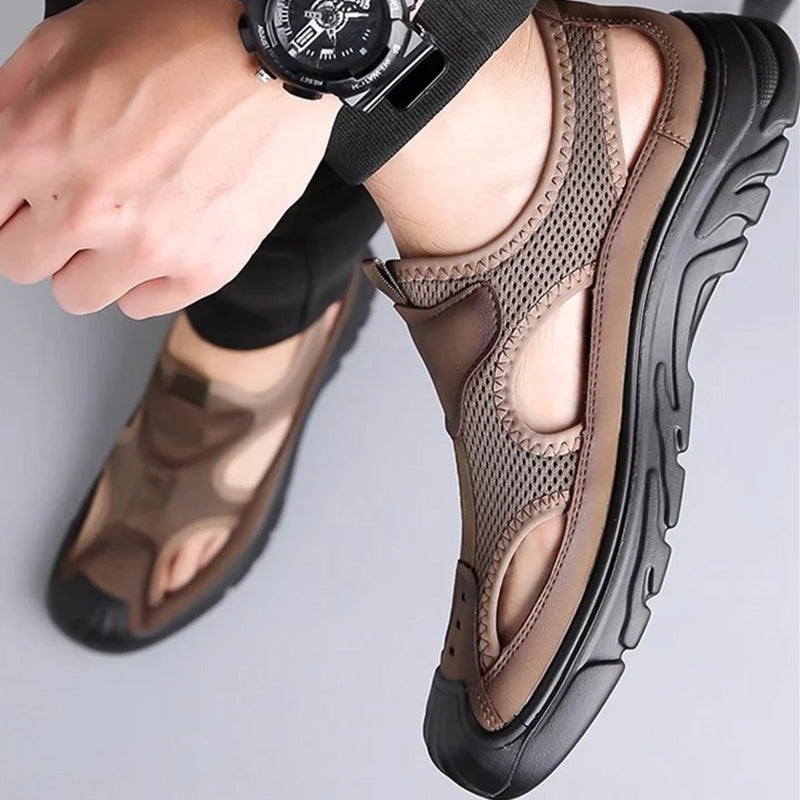 📊 Über 200.000 Verkäufe – Dankeschön mit 50% Rabatt! Leichte, rutschfeste Outdoor-Wanderschuhe für Männer mit geschlossener Spitze