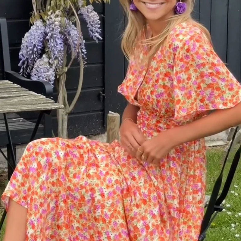 🌻Zeitlich begrenzt 50% RABATT🌻Süßes Vintage-Blumenkleid für Damen