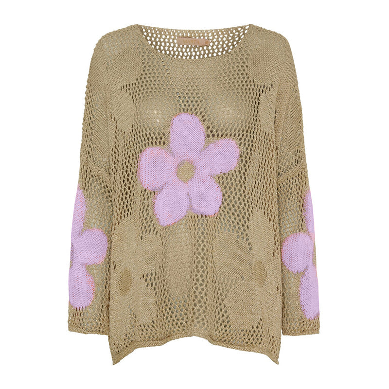 🌼49% Rabatt👚 Damen Sommerpullover mit Hohlsaum