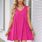 💥49% Rabatt 💥Damen V-Ausschnitt Ärmelloses Weste Lose gefaltetes Kleid