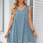 💥49% Rabatt 💥Damen V-Ausschnitt Ärmelloses Weste Lose gefaltetes Kleid