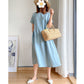 💥50% RABATT👗Kleid aus Leinen und Baumwolle