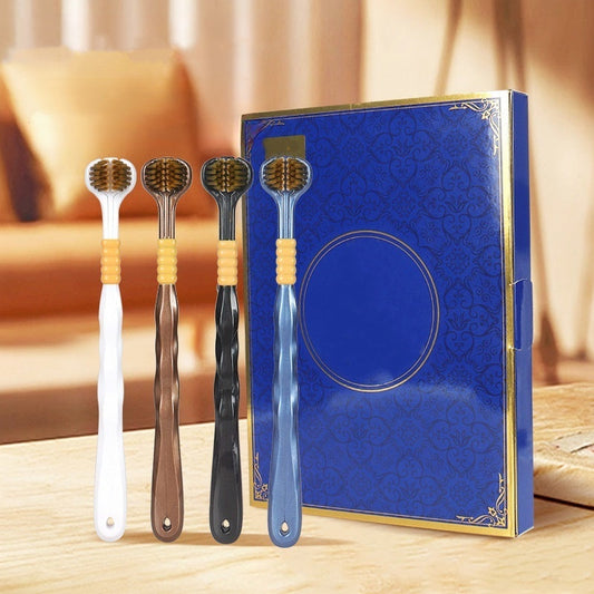 🦷Drei-Kopf-Zahnbürste für eine gründliche Rundumreinigung