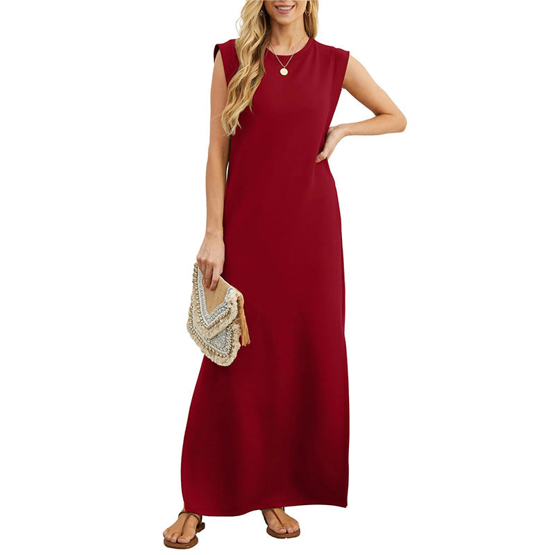 🔥Heißer Verkauf🔥Langes, lockeres, faltenfreies Kleid für Damen