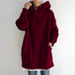 Herbst/Winter – Damen-Kapuzenpullover mit Reißverschluss