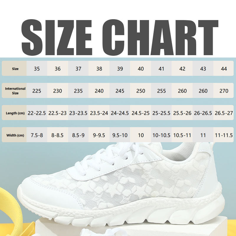 💕【35-44】Atmungsaktive Sneakers mit runder Zehe und Spitze