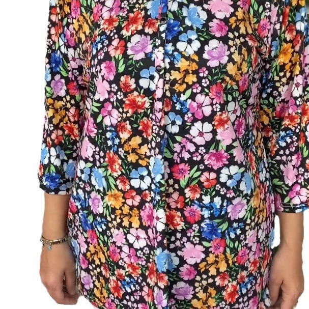 💕Lässiger Pullover mit V-Ausschnitt und Knopfleiste für Frauen🌸