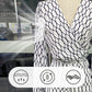 Trendiges bedrucktes 2-teiliges Set: Lockeres Langarmoberteil + Hose mit hoher Taille und weitem Bein