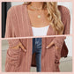 🍂Frühherbst-Specials 50% RABATT🥰Lässiger langärmeliger Strickmantel für Damen mit offener Vorderseite