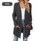 🍂Frühherbst-Specials 50% RABATT🥰Lässiger langärmeliger Strickmantel für Damen mit offener Vorderseite