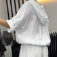 Zweiteiliges Set aus lässigem Oberteil und Hose für Damen
