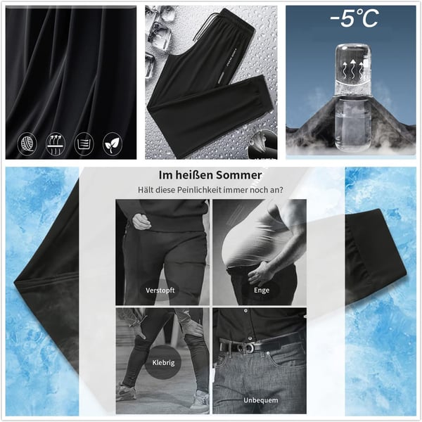 ⏳💥Maifeiertagsverkauf 💥 großer Rabatt auf Sommer-Jogginghosen aus Eisseide
