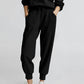 Damen 2-teilige Sweatshirts SetLangarm Half Zip Pullover Sweatshirt
