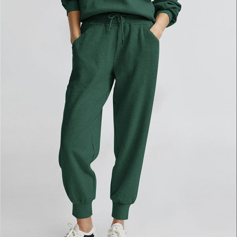 Damen 2-teilige Sweatshirts SetLangarm Half Zip Pullover Sweatshirt