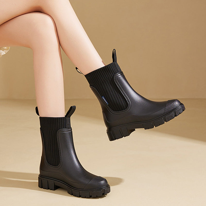 ⏳Begrenzter Zeit‑Sale 50 % RABATT🔥🥾💦Wasserdichte rutschfeste Stiefel mit dicker Sohle, Wadenhoch🎁