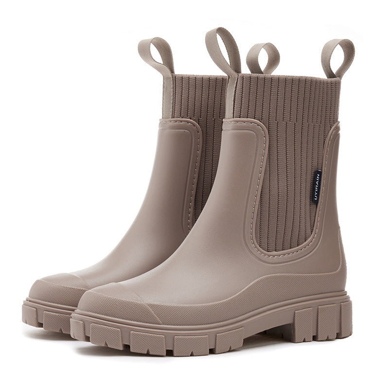 ⏳Begrenzter Zeit‑Sale 50 % RABATT🔥🥾💦Wasserdichte rutschfeste Stiefel mit dicker Sohle, Wadenhoch🎁