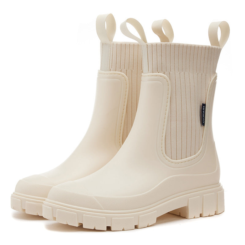 ⏳Begrenzter Zeit‑Sale 50 % RABATT🔥🥾💦Wasserdichte rutschfeste Stiefel mit dicker Sohle, Wadenhoch🎁