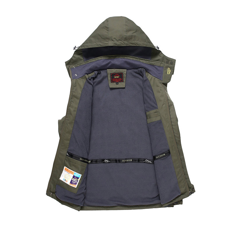 Wasserdichte und winddichte Outdoor-Wanderjacken für Herren【Kostenloser Versand】