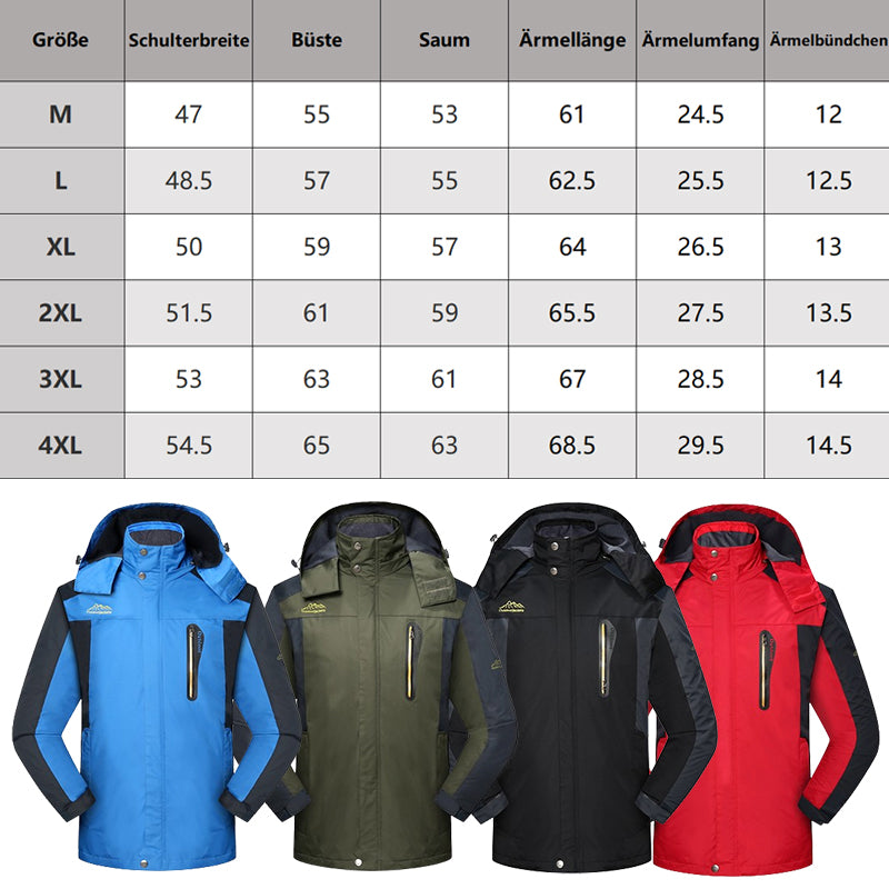 Wasserdichte und winddichte Outdoor-Wanderjacken für Herren【Kostenloser Versand】