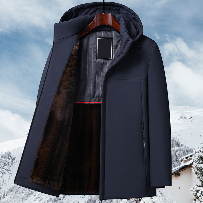❄️Winter Specials❄️Dicker Thermo-Parka mit Kapuze für Herren🧥