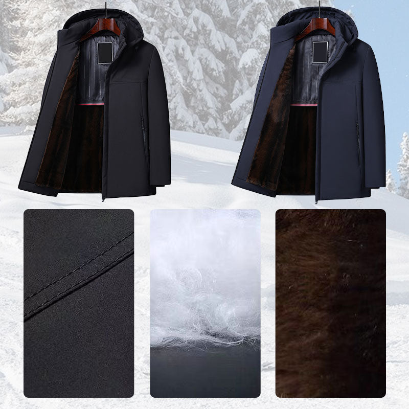 ❄️Winter Specials❄️Dicker Thermo-Parka mit Kapuze für Herren🧥