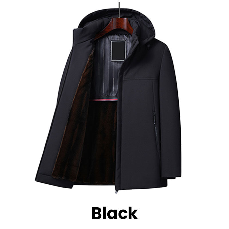 ❄️Winter Specials❄️Dicker Thermo-Parka mit Kapuze für Herren🧥
