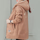 [Wintergeschenk] Warme Winterjacke aus Kunstlammfell für Damen