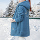 [Wintergeschenk] Warme Winterjacke aus Kunstlammfell für Damen