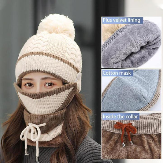 3-in-1 Winter-Set (Maske, Mütze, Schal)