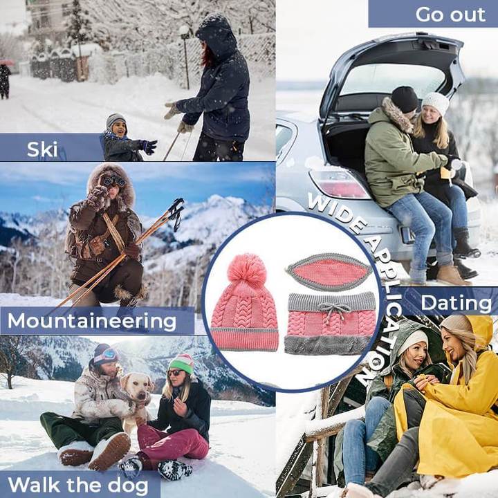 3-in-1 Winter-Set (Maske, Mütze, Schal)