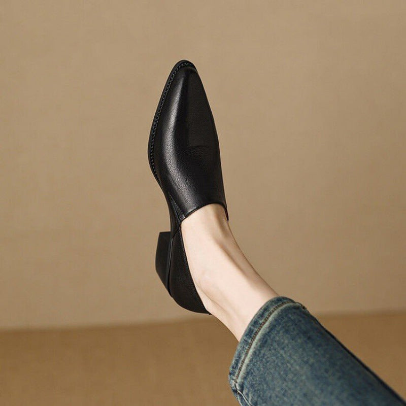 🌸Herbstschlussverkauf🌸Zeitlich begrenzt 50%RABATT💕Weiche Vintage-Schlupfschuhe mit spitzer Spitze für Damen