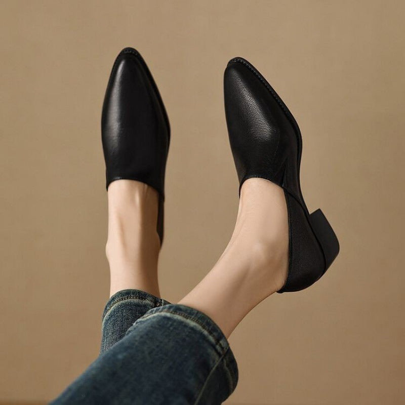 🌸Herbstschlussverkauf🌸Zeitlich begrenzt 50%RABATT💕Weiche Vintage-Schlupfschuhe mit spitzer Spitze für Damen