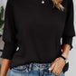 🔥Schneller Verkauf🏆Mode für Damen: Basic-Business-T-Shirts mit 3/4-Ärmeln und Rundhalsausschnitt