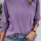 🔥Schneller Verkauf🏆Mode für Damen: Basic-Business-T-Shirts mit 3/4-Ärmeln und Rundhalsausschnitt