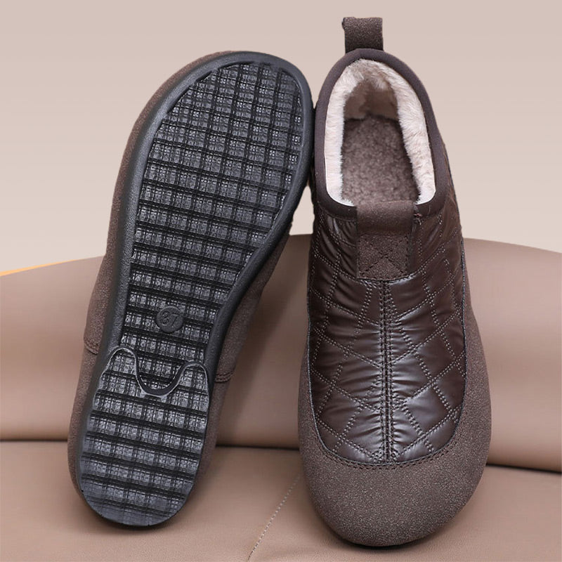 Wasserdichte, rutschfeste Slip-On-Schuhe mit Wattierung für Damen