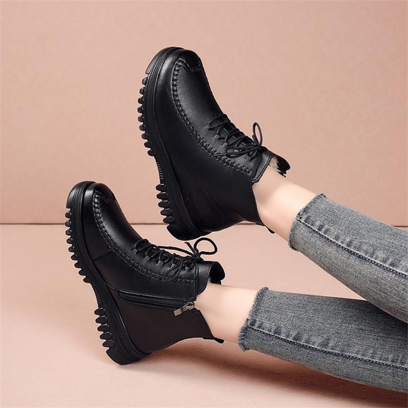 Warme Vintage-Stiefel für Damen