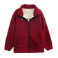 [Ideales Geschenk] Solid Toilet Plüschjacke für Frauen