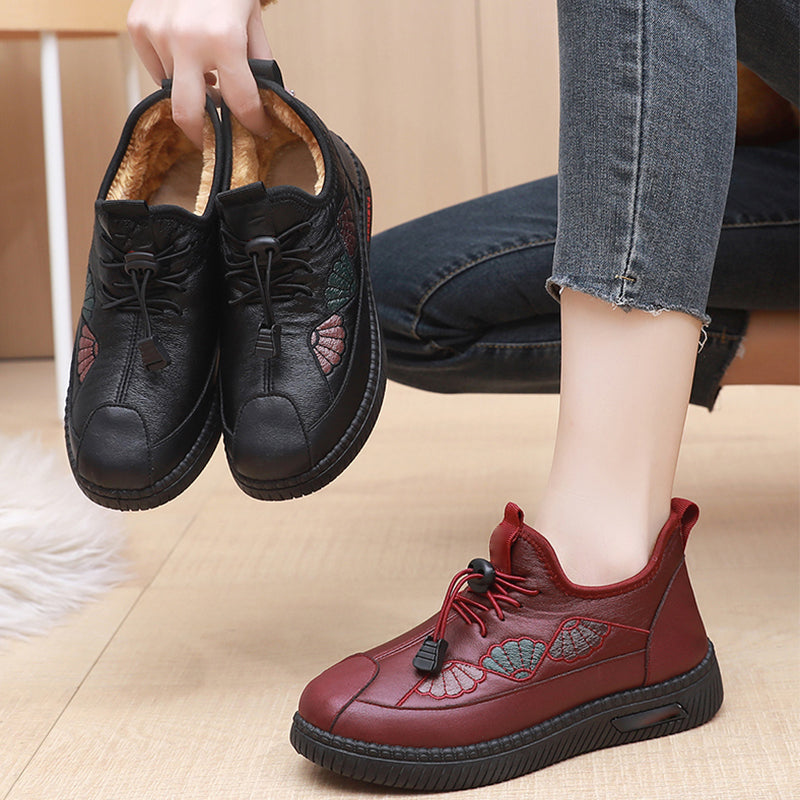 Winter-Schlupfschuhe für Frauen mittleren Alters