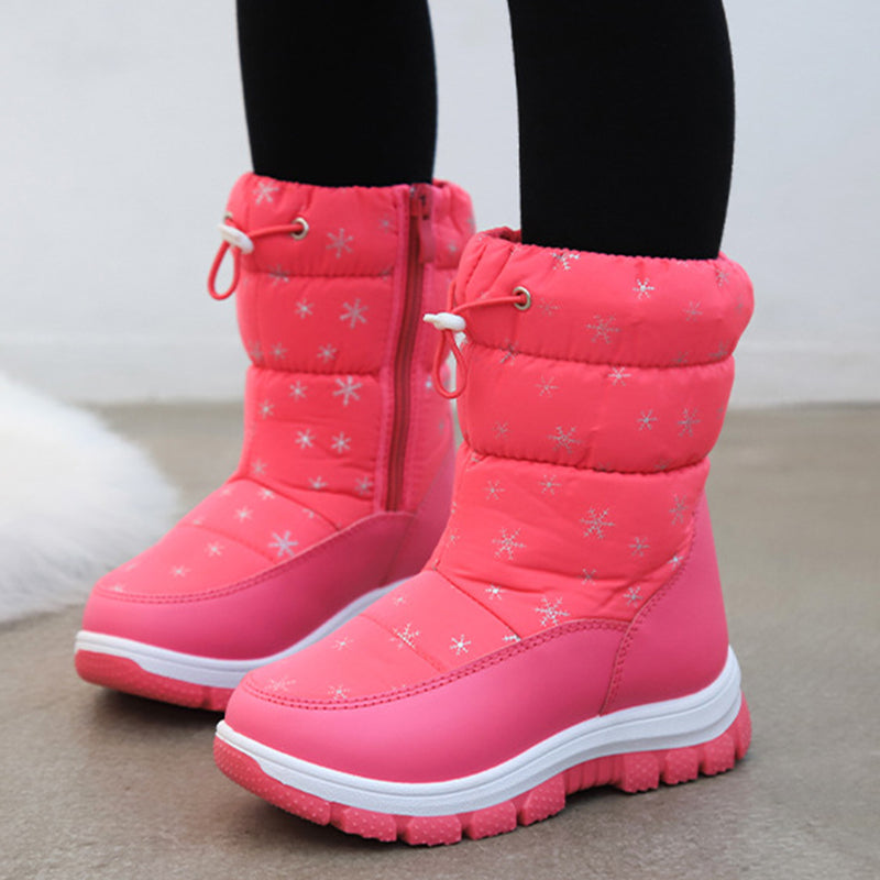 Warme rutschfeste hohe Stiefel für Kinder