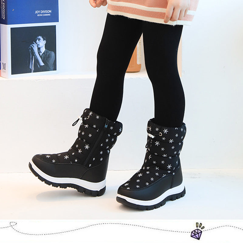 Warme rutschfeste hohe Stiefel für Kinder