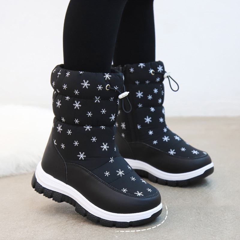 Warme rutschfeste hohe Stiefel für Kinder