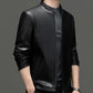 Klassische PU-Lederjacke für Herren mit Frontreißverschluss 🔥Business Casual Easy Match