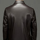 Klassische PU-Lederjacke für Herren mit Frontreißverschluss 🔥Business Casual Easy Match