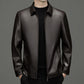 Klassische PU-Lederjacke für Herren mit Frontreißverschluss 🔥Business Casual Easy Match