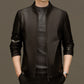 Klassische PU-Lederjacke für Herren mit Frontreißverschluss 🔥Business Casual Easy Match