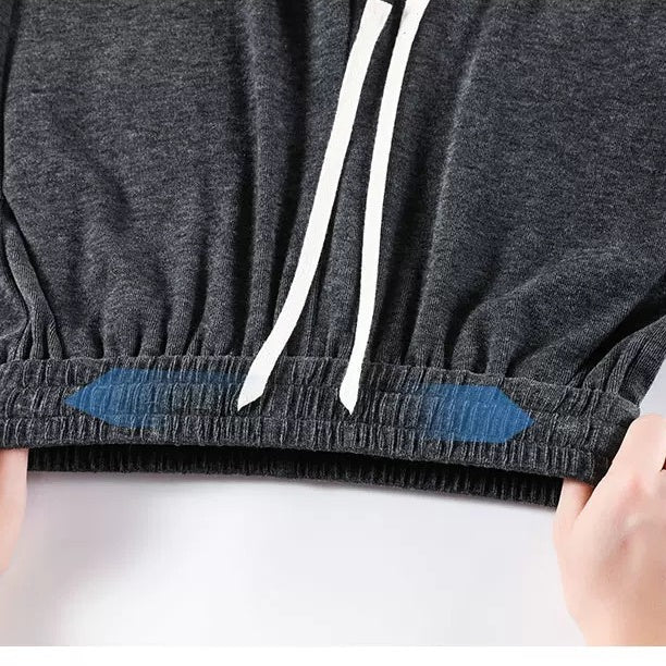 Lässiges Kapuzen-Sweatshirt 2-teiliges Set