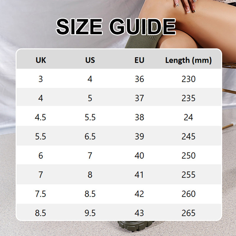 Modische gestrickte kniehohe Stiefel für Damen