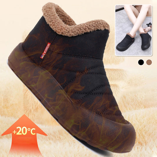 Schlupf-Schneestiefel mit Kunstplüschfutter für Damen