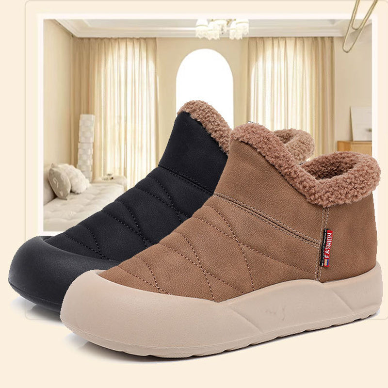 Schlupf-Schneestiefel mit Kunstplüschfutter für Damen